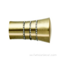 Guld trumpet pannband diamant gardin stångproduktion